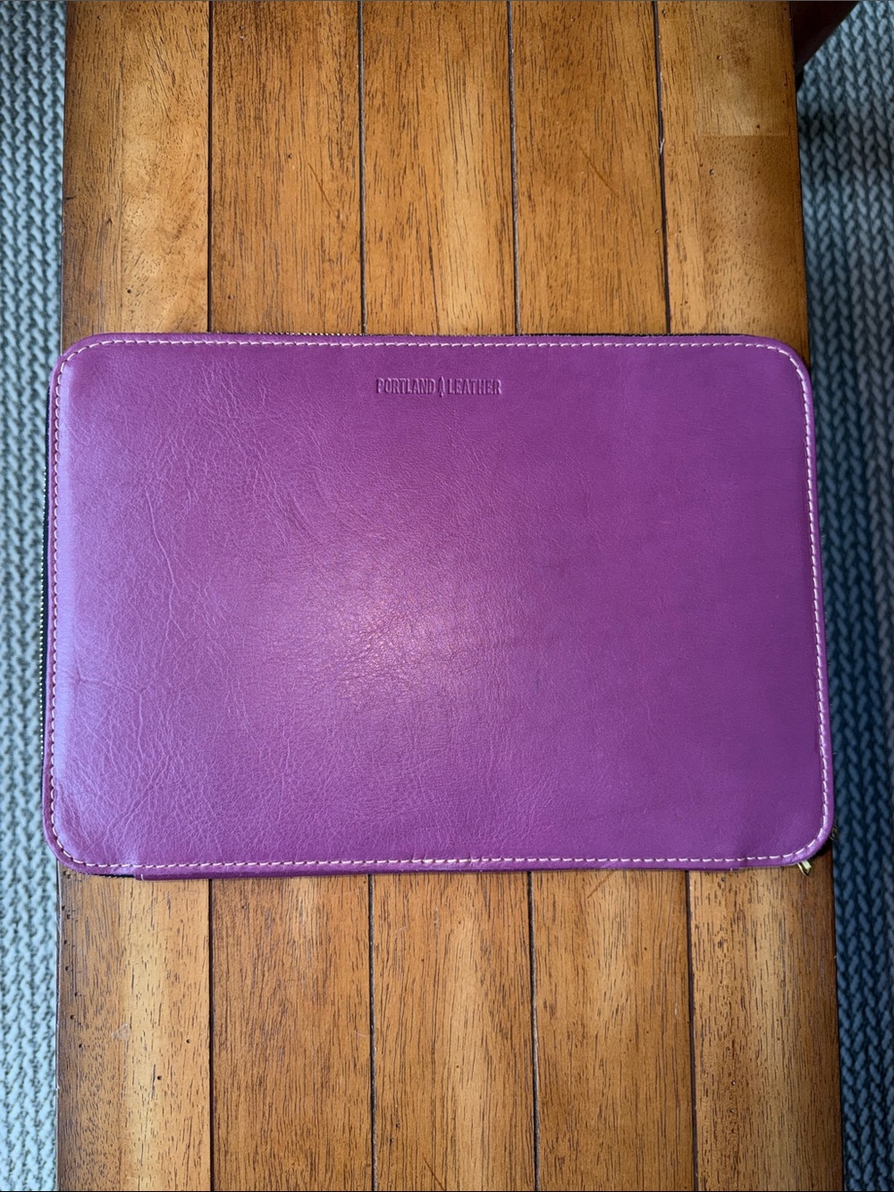 Portland Leather Tablet Sleeve with Zip 14 x 9.5